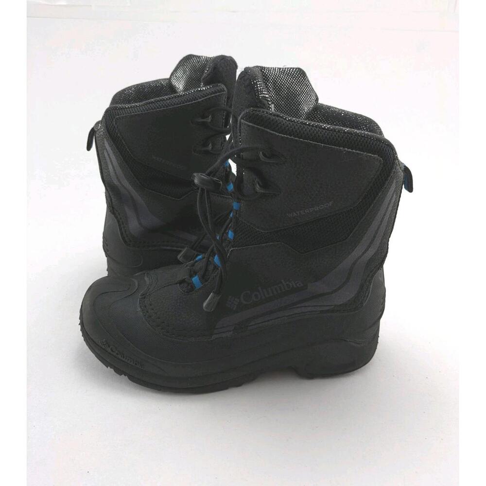 Youth 6 Columbia Bugaboot Plus IV Waterproof Black Insulated Boots BY5955-010
